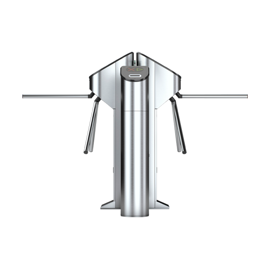  T-03M-K double head turnstile with glass panels and card collector