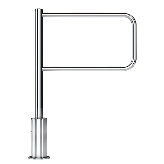  Swing gate with electrical and  magnetic lock