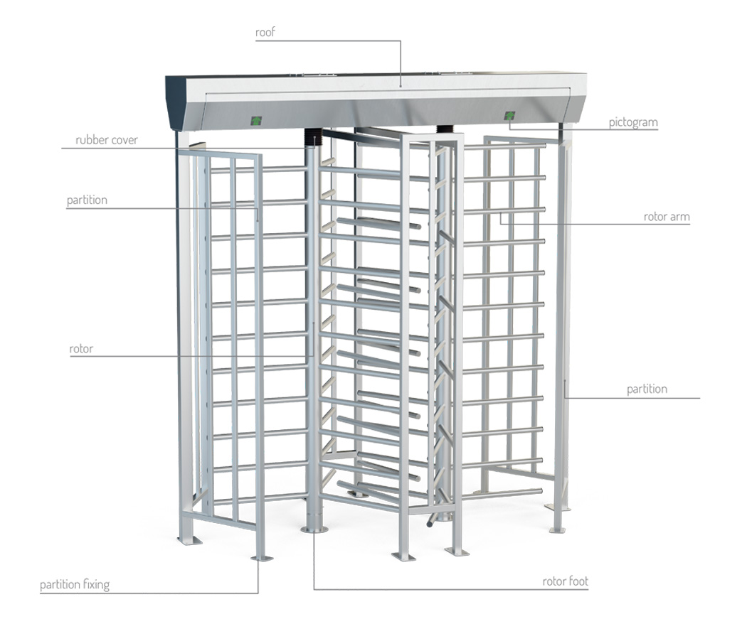  Full height turnstiles GA3-2-3